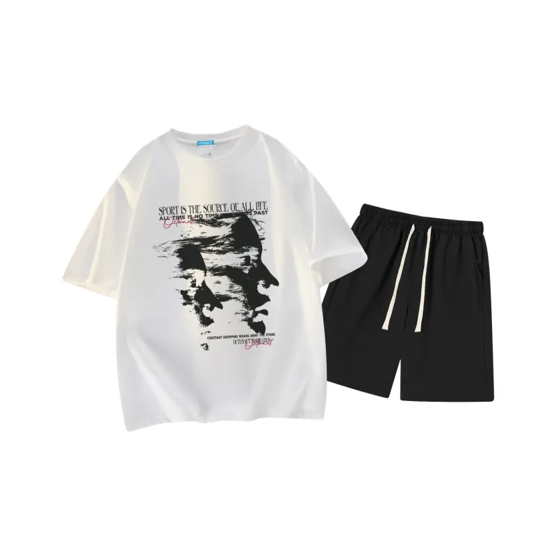 Small Columns Under The Sea Clothing Sets Unisex-0