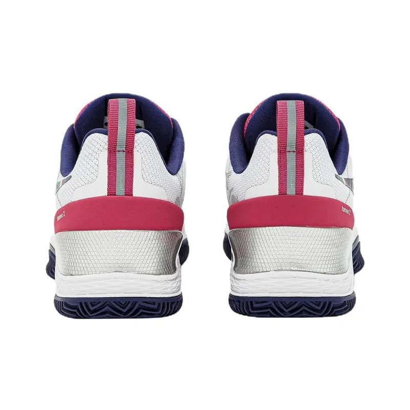 Diadora Anti Slip Wear Resistant Low Top Tennis Shoes Women's White-3