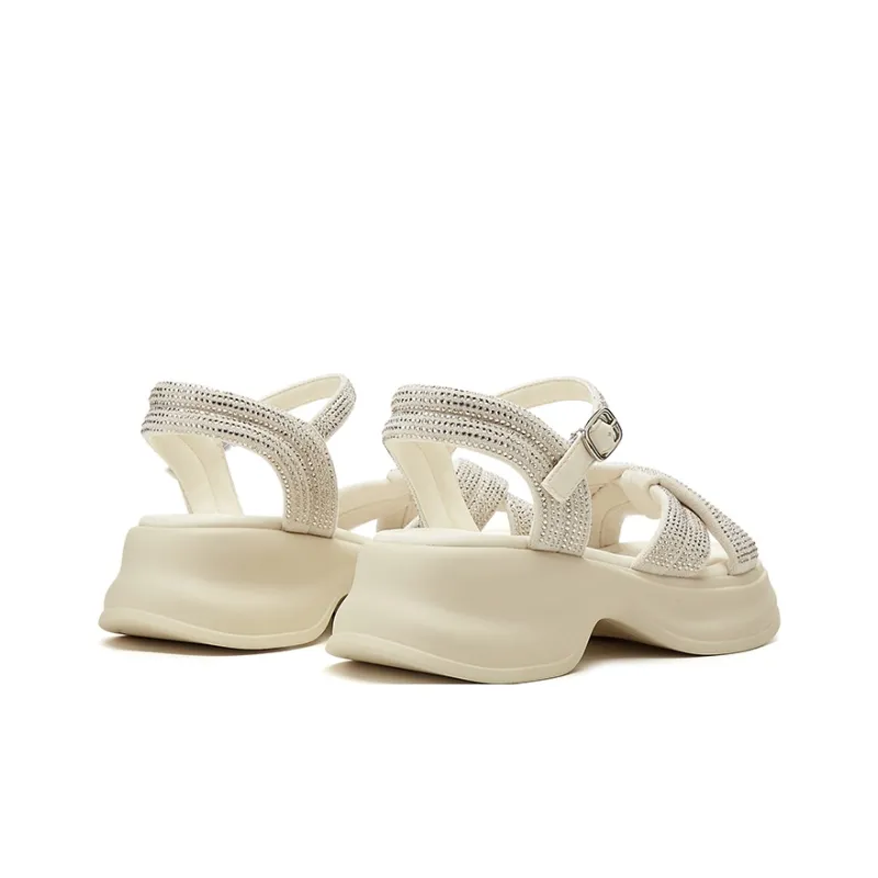 Jin Baichuan One Strap Sandals 5.5cm Women's-7