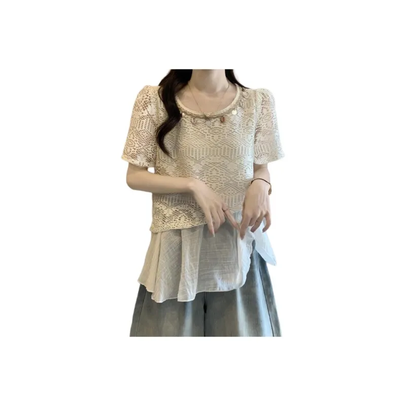 ABCMININ Shirts Women's Apricot-0