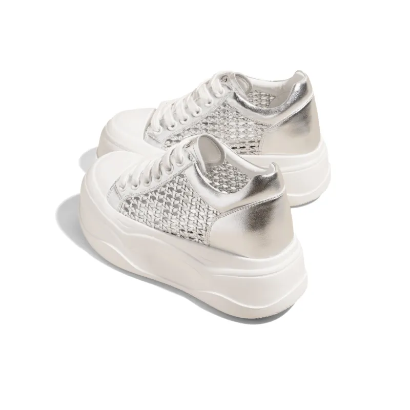 KODI Height Increasing Abrasion Resistant Low Top Skateboard Shoes Women's-8