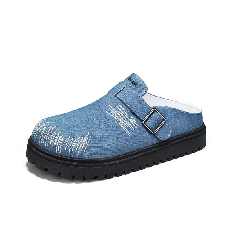 Budding Bear Quiet Odor Resistant Abrasion Resistant Slip Resistant Closed Toe Slippers Men's-5