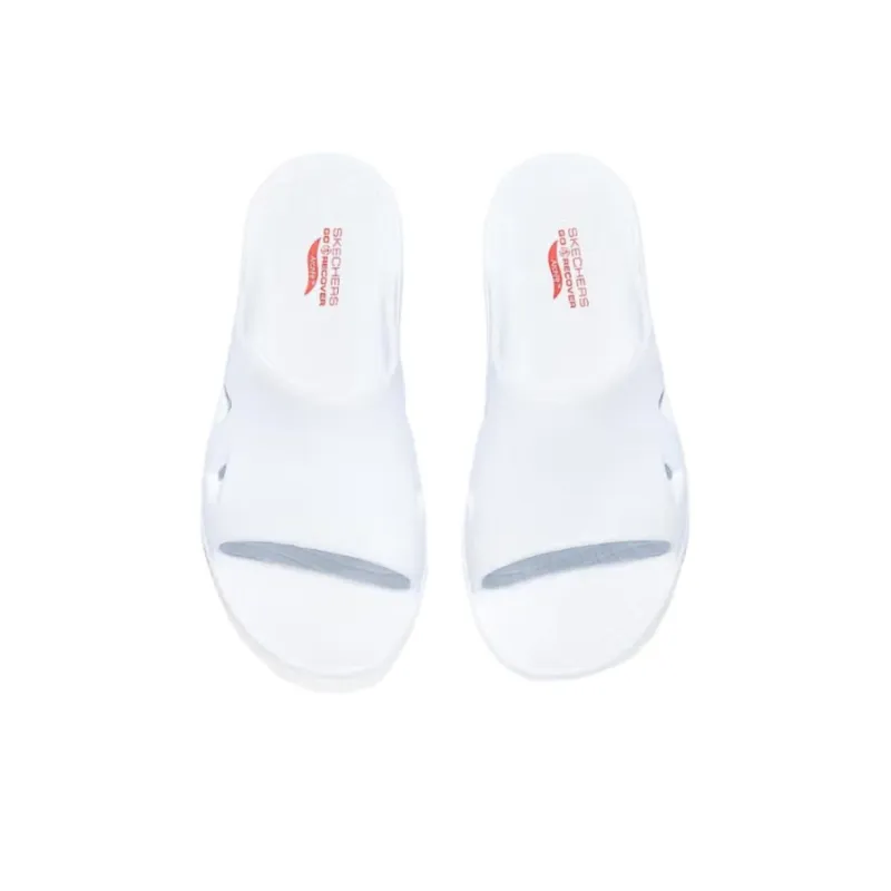 Skechers GO RECOVER Quiet Abrasion Resistant Slide Slippers Men's White-2