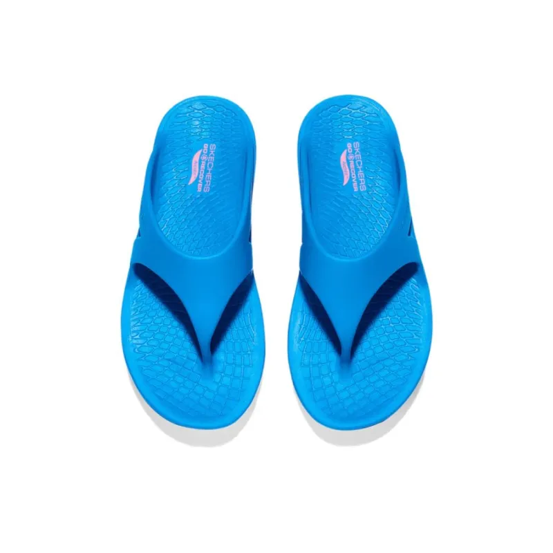 Skechers GO RECOVER Quiet Abrasion Resistant Flip Flops Men's Blue-3