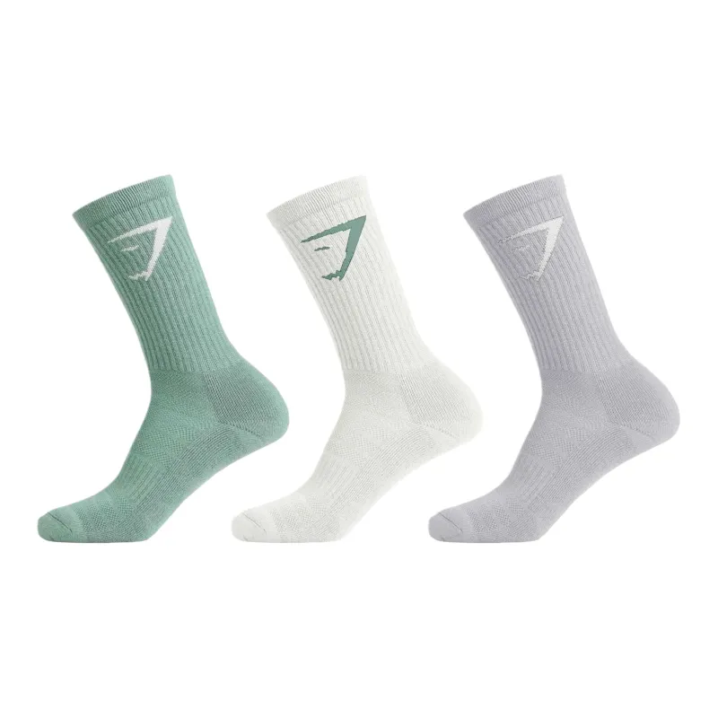 GYMSHARK Mid Calf Socks Unisex 3 Pack-0