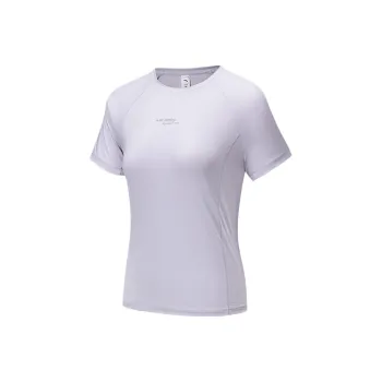 Anta Running Collection T Shirt Women's Light Purple Gray