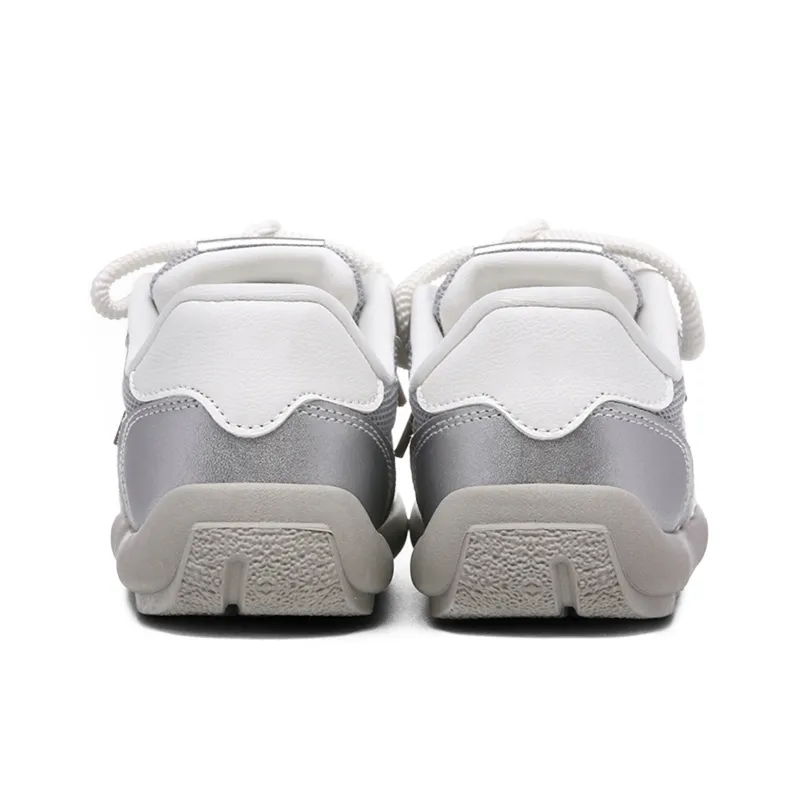 Ordifen Low Top Skateboard Shoes Women's Silver-3
