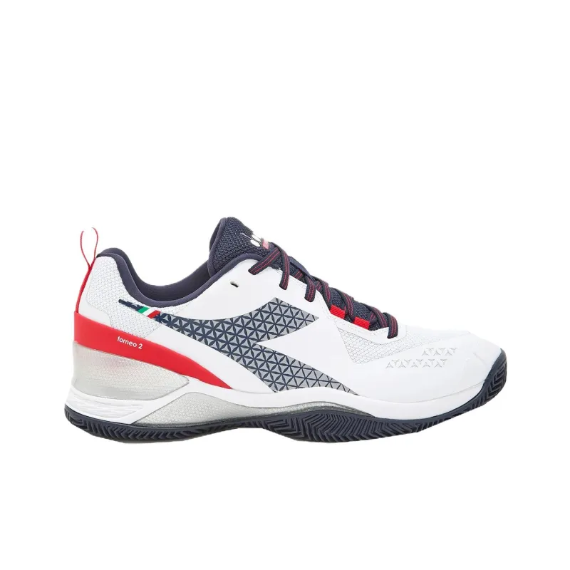 Diadora Anti Slip Wear Resistant Low Top Tennis Shoes Women's White-1