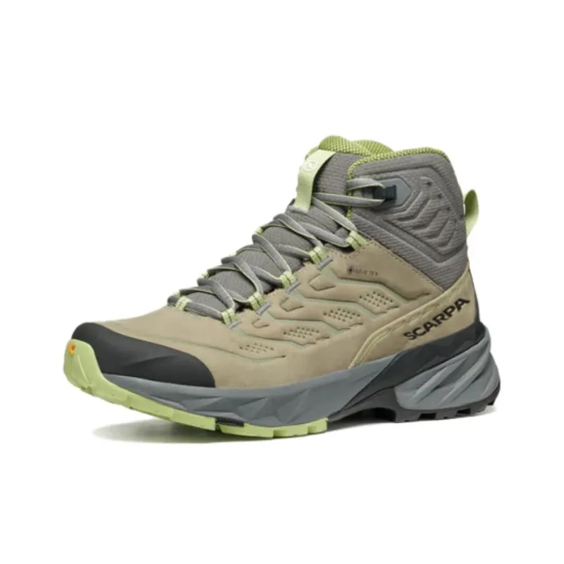 SCARPA Anti Slip Wear Resistant Mid Top Casual Trail Running Shoes Women's Light Umber-0