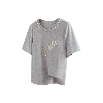 TOUCH T Shirts Women's Light Gray
