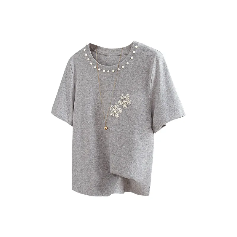 TOUCH T Shirts Women's Light Gray-0