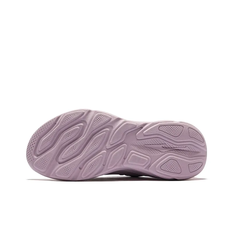 Erke Abrasion Resistant Breathable Low Top Casual Running Shoes Women's Microcrystal White Lotus-4