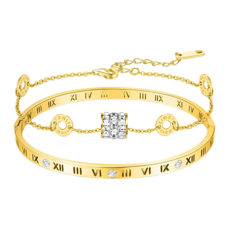 ALI THE FOX Titanium Steel Bracelets Women's-16