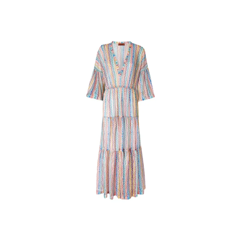 MISSONI Long Sleeved Dress Women's Multicolor-0