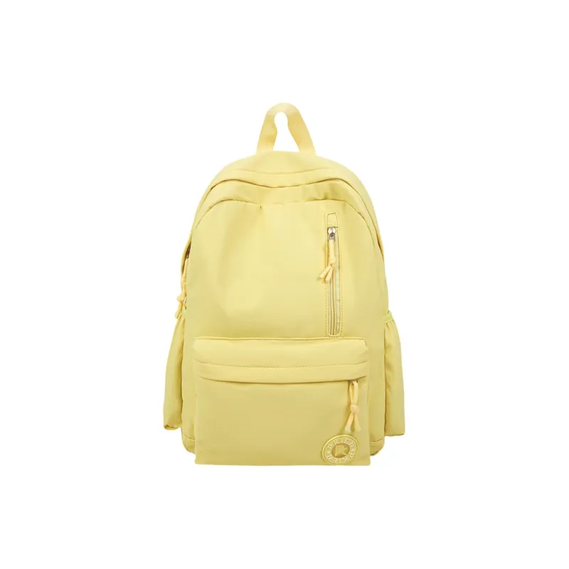 Meow In The Grass Nylon Backpack Unisex Black/Pink/Blue/Yellow/Khaki/Green/Purple-18