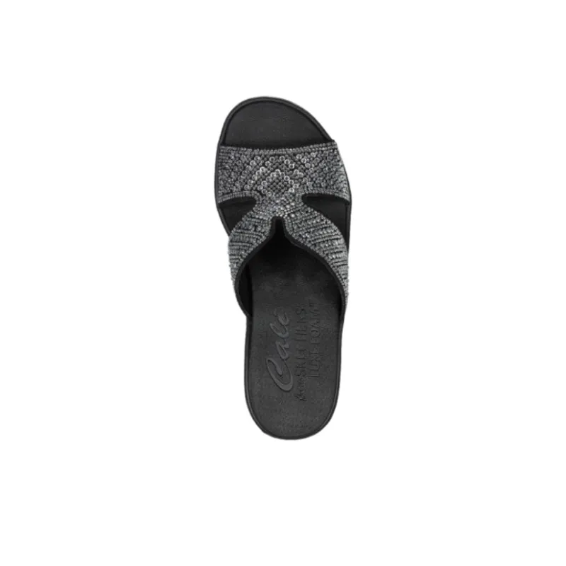 Skechers Rumble On One Strap Sandals Women's Black-2