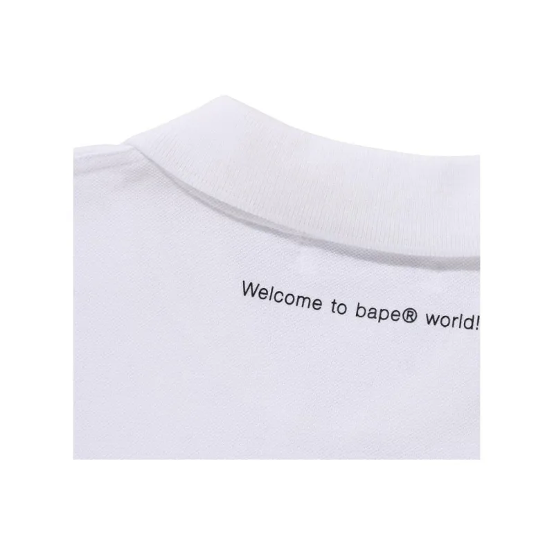 Bape One Point Relaxed Fit Polo Shirt-4