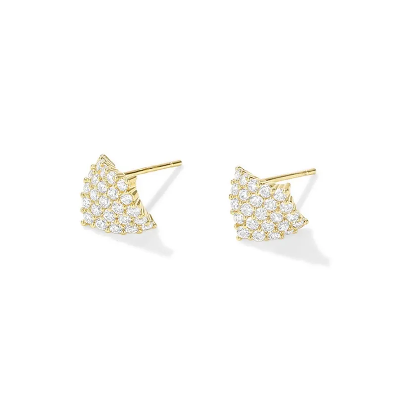 DODOGOGO Alloy S925 Sterling Silver Stud, Synthetic Cubic Zirconia Stud Earrings Women's-1
