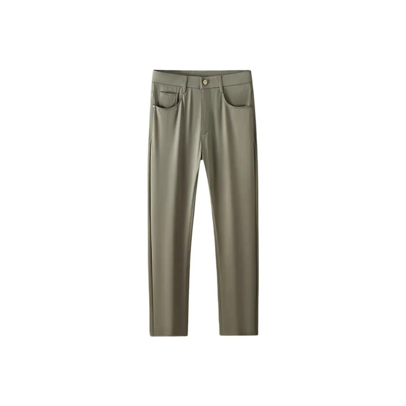 Devanro Casual Pants Men Khaki-0