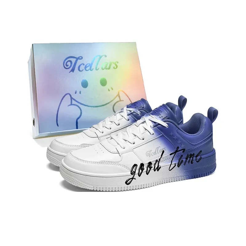 TCELLARS Skateboard Shoes Unisex Low Top White-78