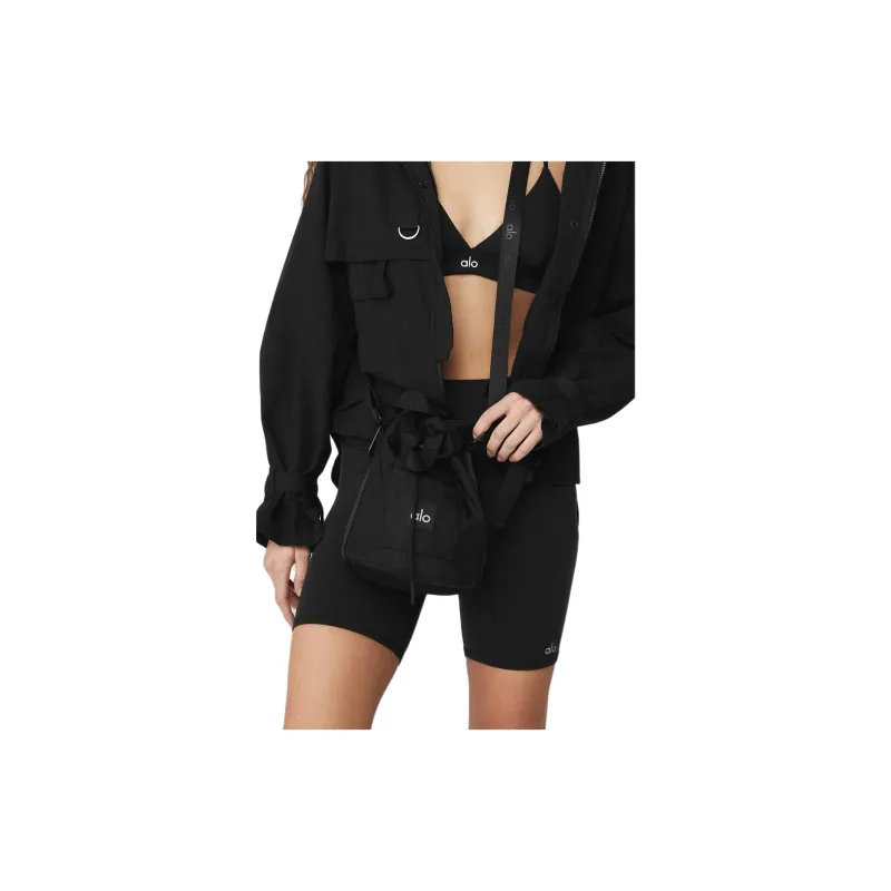 Alo Yoga Mesh Backpack Unisex Black-4