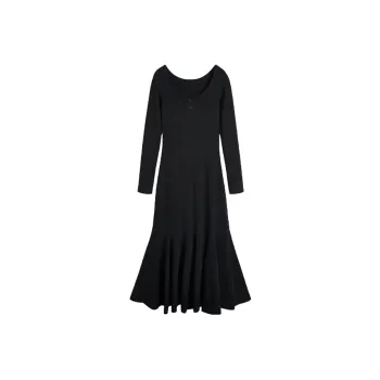 GUOZHEN Long Sleeved Dress Women's