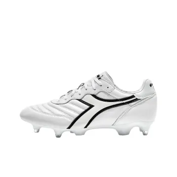 Diadora SG Soft Ground Cushioning, Wear Resistant Soccer Shoes Men's White