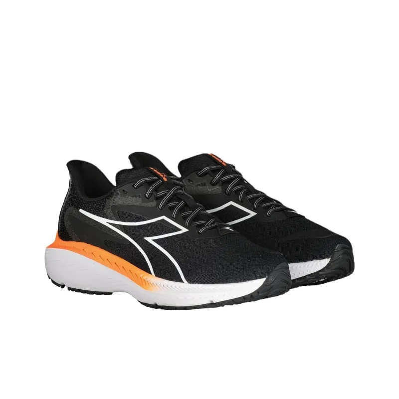 Diadora Anti Slip Wear Resistant Low Top Training Running Shoes Men's Black-2