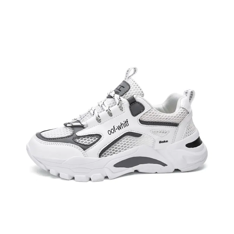 BAKE Slip Resistant And Breathable Low Top Chunky Sneakers Unisex-5