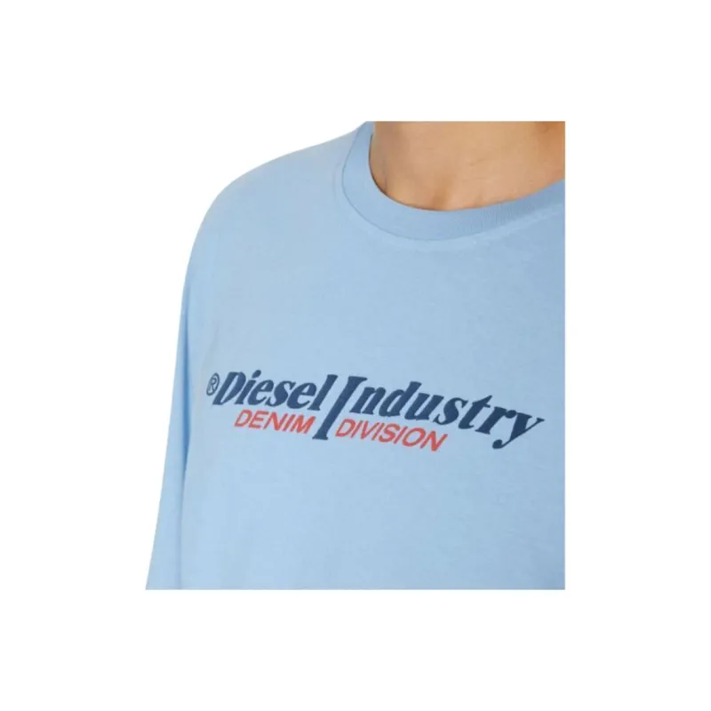 DIESEL T Shirts Men Light Blue-3