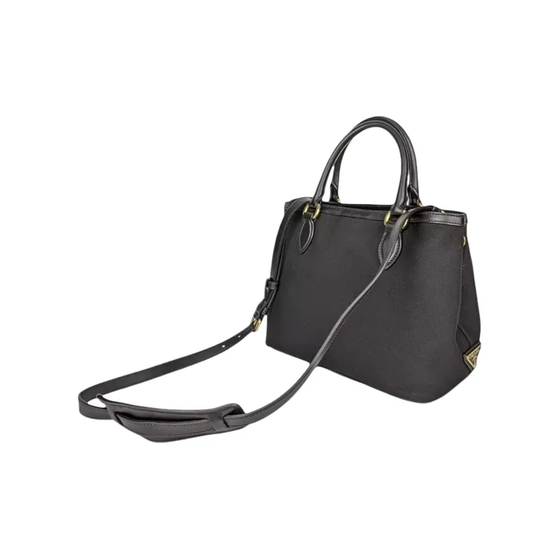PRADA Nylon Shoulder Bag, Crossbody Bag, Handbag Medium Size Women's Black-3