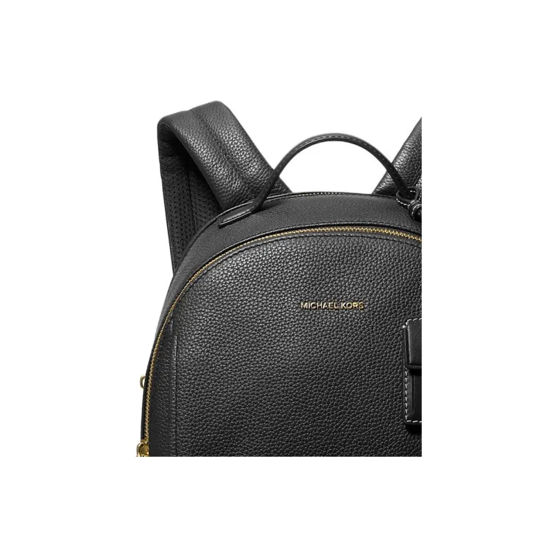 MICHAEL KORS Litchi Grain Leather Backpack Medium Size Women's Black-2