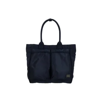 PORTER Nylon Tote Bag, Shopping Bag, Handbag Tubas Unisex Blue