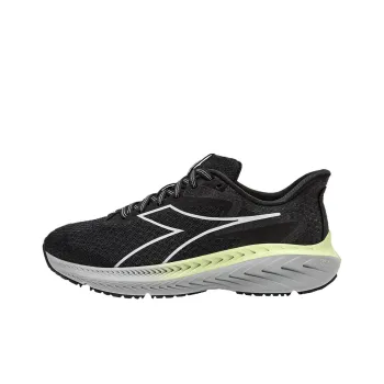 Diadora Anti Slip Wear Resistant Low Top Training Running Shoes Women's Black
