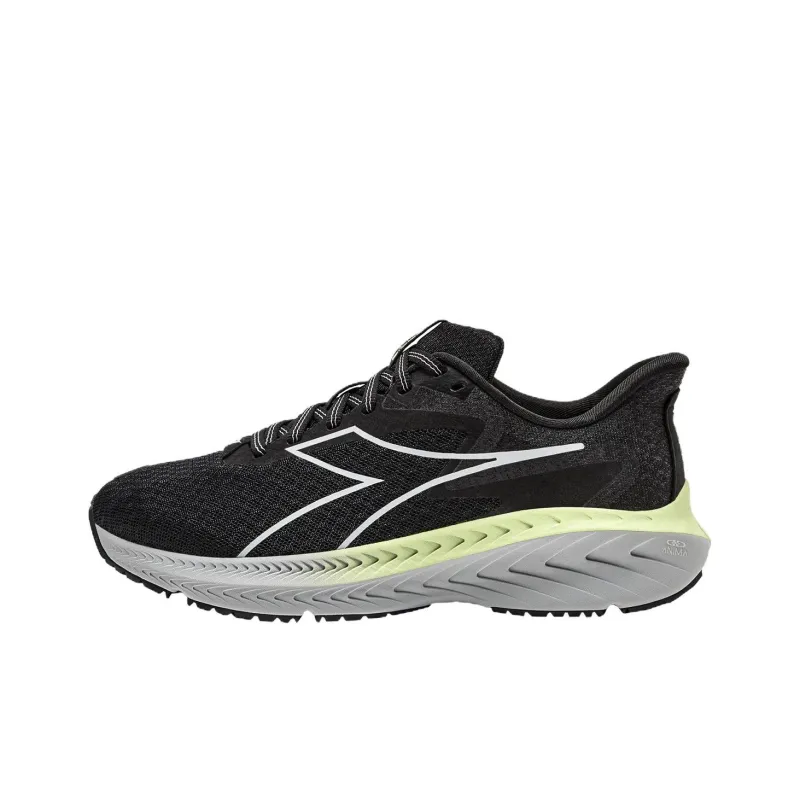 Diadora Anti Slip Wear Resistant Low Top Training Running Shoes Women's Black-0