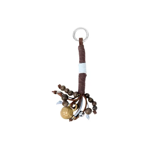 Songmont Cow Leather With Fabric Bag Charm Bag Merch Unisex Yellow Green & Brown Blue Color Block