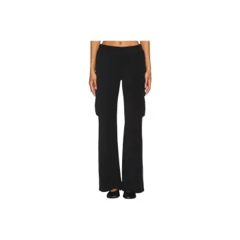 GOOD AMERICAN Cargo Pants Women's Black