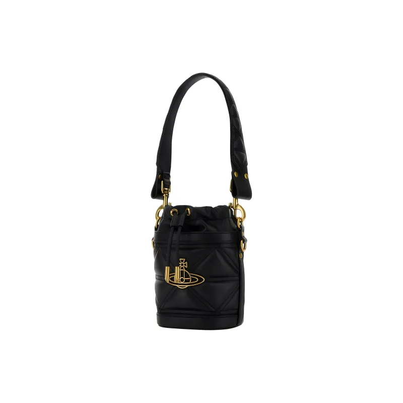 Vivienne Westwood Kitty Orb Plaque Small Bucket Bag-1