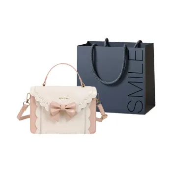 Rainbow Girl PU Shoulder Bag, Crossbody Bag, Handbag Women's Pink/Black/Yellow/Light Blue