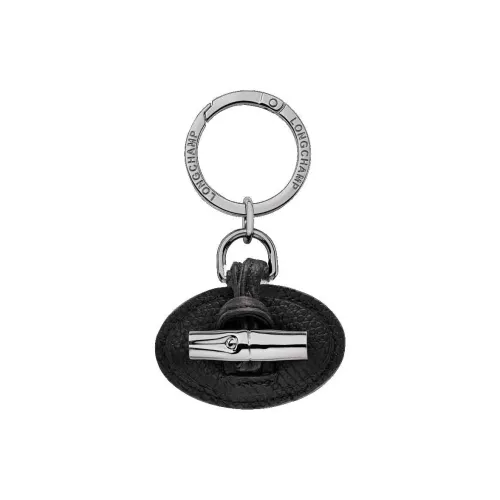 LONGCHAMP Leather Keychains Women's Black