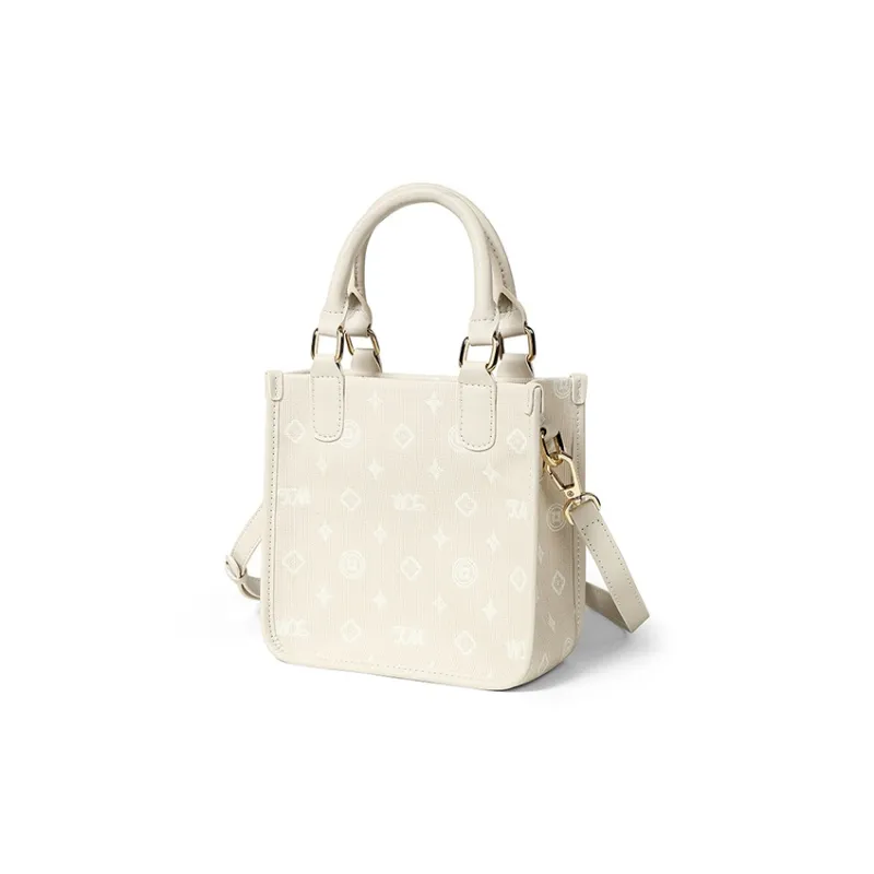 Teenmix PVC Crossbody Bag Small Square Bag Shoulder Bag Handbag Regular Women's Coffee/Ecru/Sky Blue-10