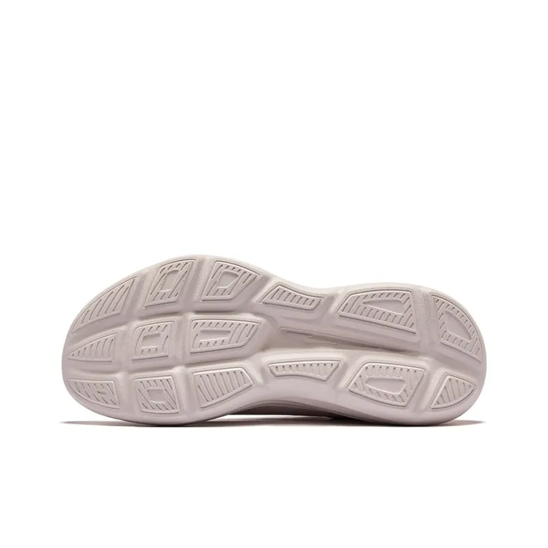 Erke Cloud Motion Running Shoes Women's Low Top Painted Gray Lip Stain-4