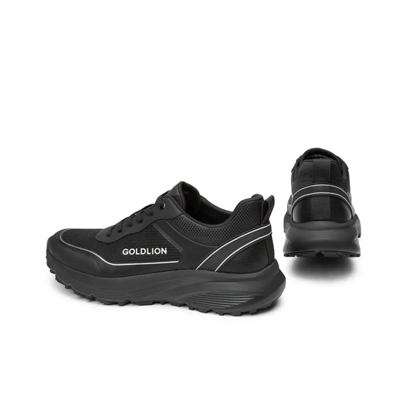 GOLDLION Low Top Casual Shoes Men's Black-3