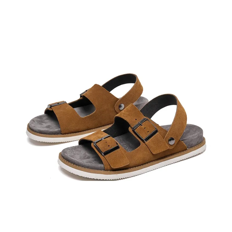 Lee Cooper Beach Sandals Men Yellow Brown/Jasper-2