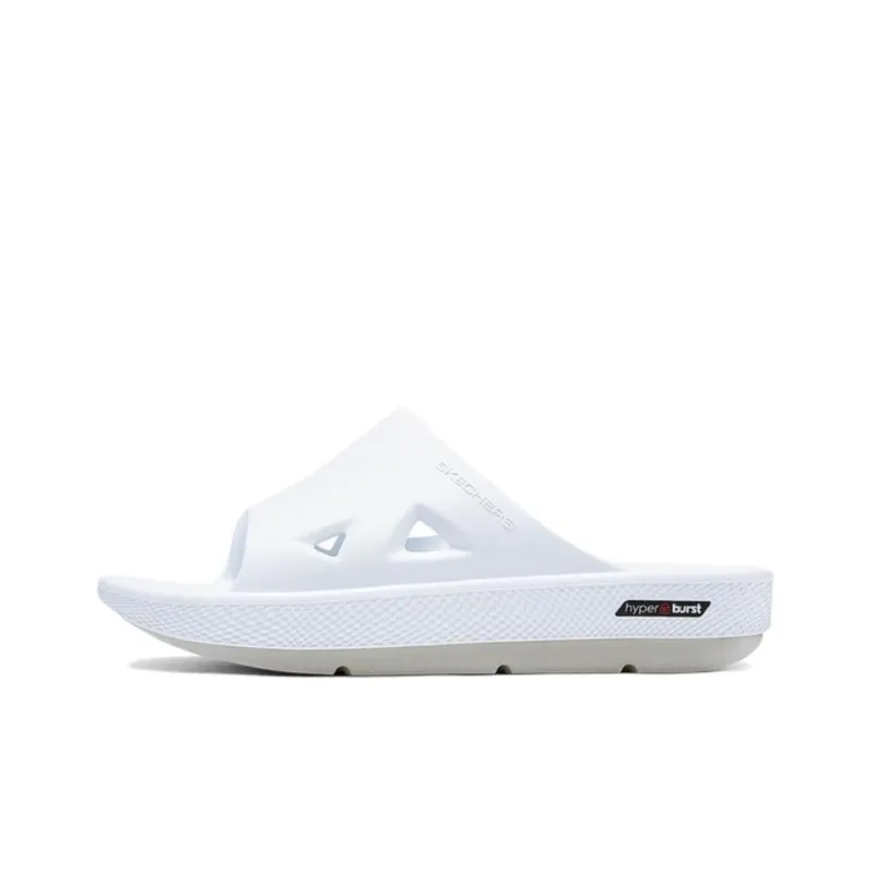 Skechers GO RECOVER Quiet Abrasion Resistant Slide Slippers Men's White-0