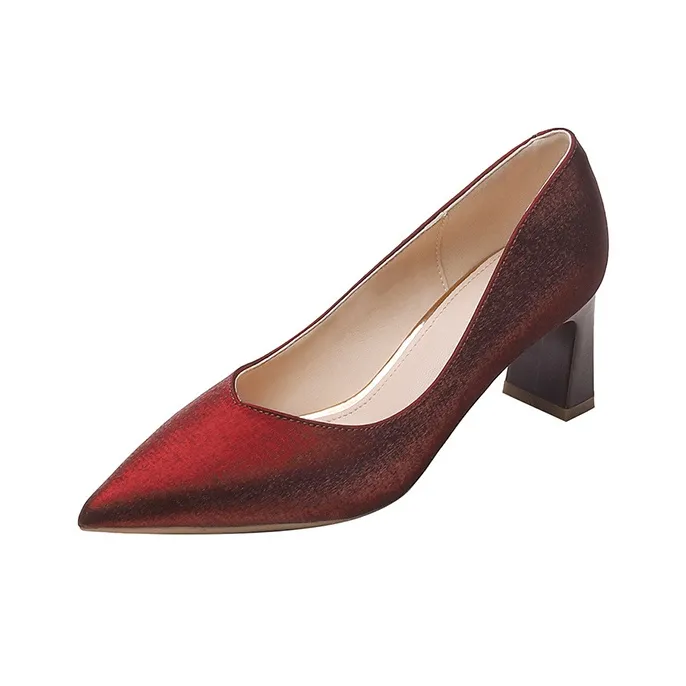 Lanza Chunky Heel High Heels 6.5cm Women's-0