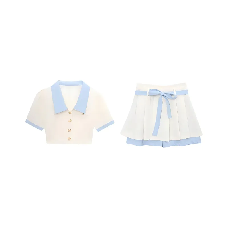 KKX Two Piece Skirt Sets Women's-0