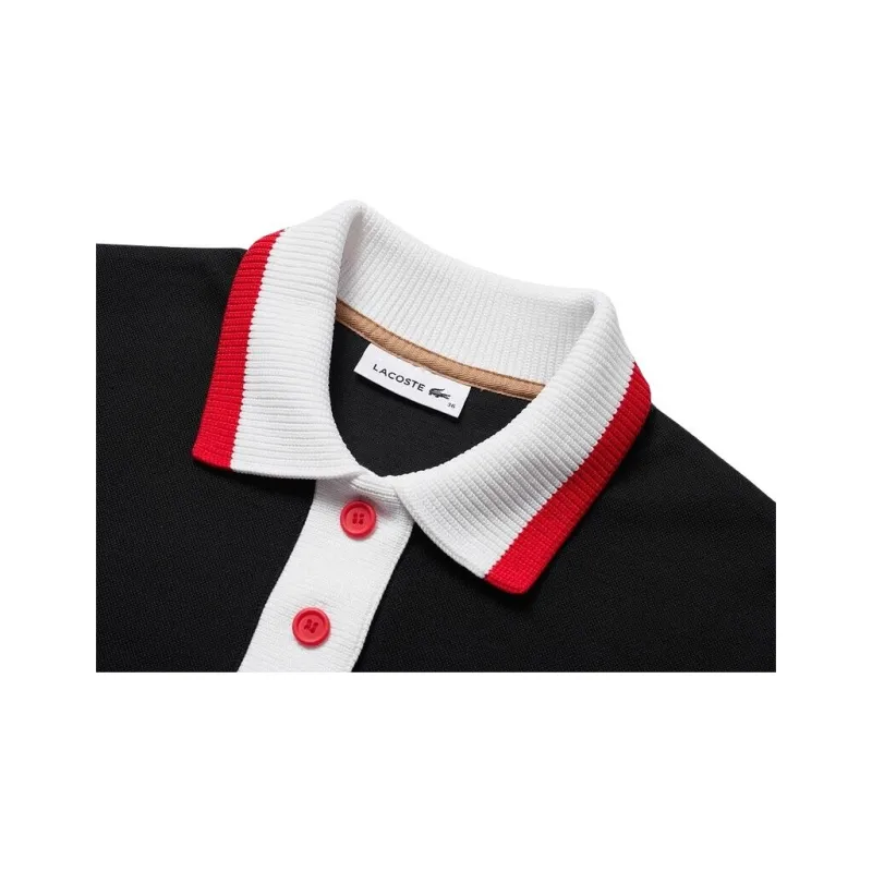 LACOSTE Long Sleeved Dresses Women's Black-3