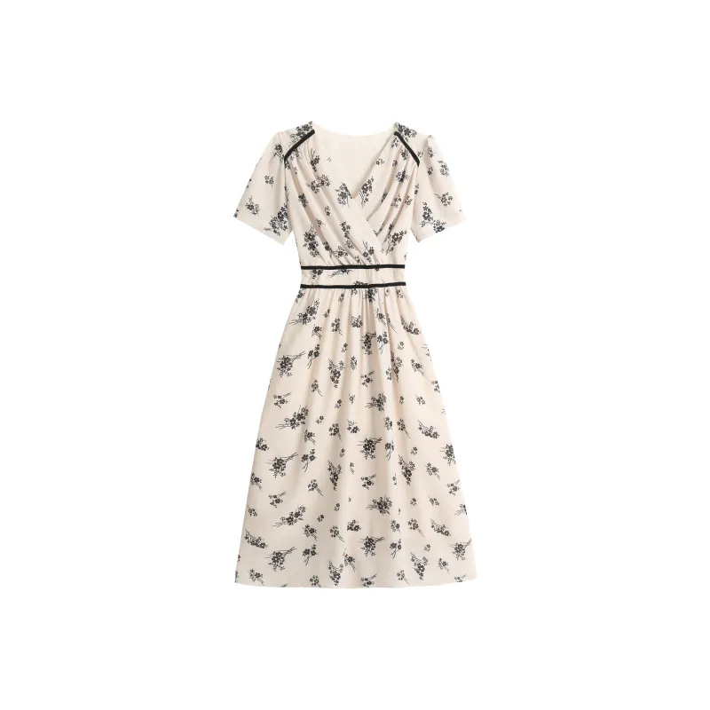 Mu Xiao Xin Short Sleeved Dress Women's-0