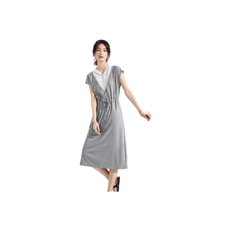 Mo Han Yi Mei Short Sleeved Dress Women's-0